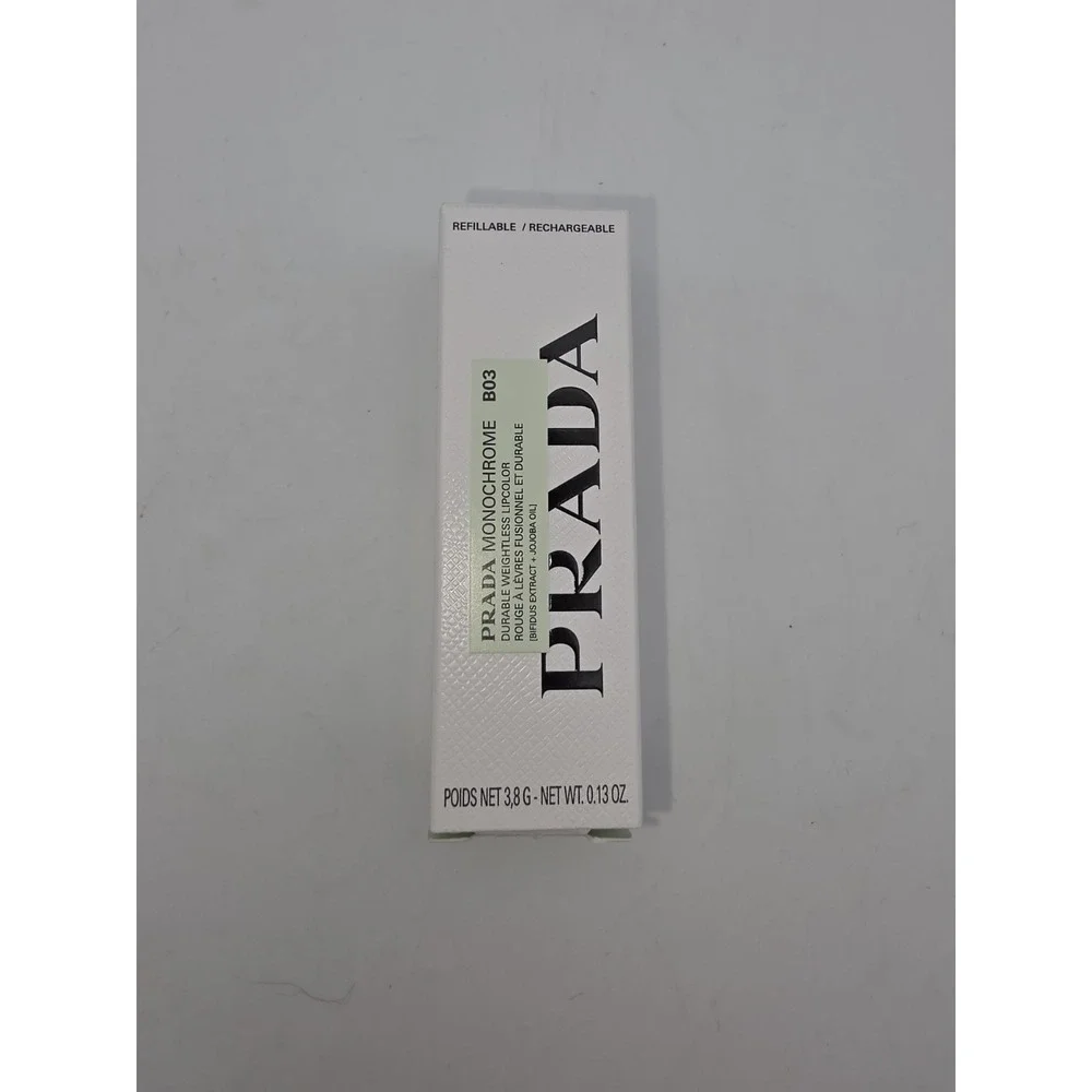 PRADA Monochrome Hyper Matte Lipstick B03 Mahogany Full Size Refillable 3.8g NIB